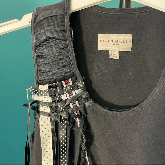 SzS Racerback Sleeveless Top with Ribbon detail EUC - Picture 3 of 11